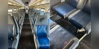 Segundo lote de trenes Caltrain de López Aliaga que llegarán a Lima fueron vandalizados: asientos rotos y ventanas rajadas Segundo lote de trenes Caltrain de López Aliaga que llegarán a Lima fueron vandalizados: asientos rotos y ventanas rajadas