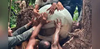 Unos arqueólogos descubrieron 7 esferas misteriosas enterradas bajo una antigua isla artificial creada en el Amazonas Unos arqueólogos descubrieron 7 esferas misteriosas enterradas bajo una antigua isla artificial creada en el Amazonas