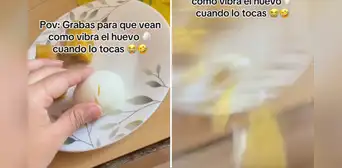 Mujer grabó extraño movimiento de huevo recién hecho, pero estalló a los segundos: "Una explosión de sabores"