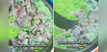 Peruano se vuelve viral al mostrar su ceviche casero y pide que no se burlen: "Está con zuko"