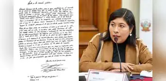 Betssy Chávez publica carta tras segundo día de huelga de hambre seca: "Les pido ser mi voz" Betssy Chávez publica carta tras segundo día de huelga de hambre seca: "Les pido ser mi voz"