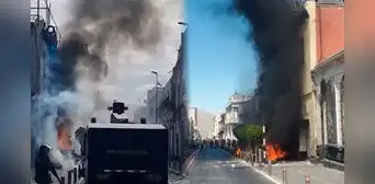 Incendio en el centro de Arequipa: inquilinos se atrincheran dentro de local para impedir desalojo Incendio en el centro de Arequipa: inquilinos se atrincheran dentro de local para impedir desalojo