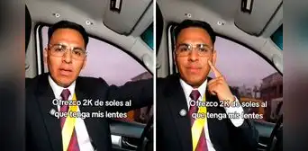 Franco Vidal ofrece S/2.000 de recompensa a la persona que le devuelva sus lentes Cartier: “Fue un regalo de mi padre”