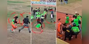 Agresión a reportero en Copa Perú desata batalla campal entre policías y jugadores en Chota