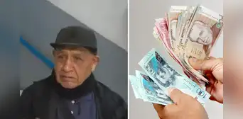Vigilante de centro comercial en La Victoria devuelve canguro con más de S/7.000 a un cambista