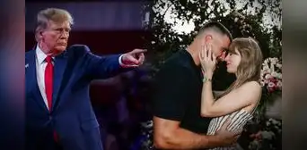 Trump reacciona al compromiso de Taylor Swift y Travis Kelce y les desea mucha suerte: "Ella es una persona estupenda" Trump reacciona al compromiso de Taylor Swift y Travis Kelce y les desea mucha suerte: "Ella es una persona estupenda"