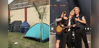 Fanáticos acampan afuera del Estadio San Marcos previo al concierto de Green Day: "Estarán delante hasta el todo hasta el pogo"