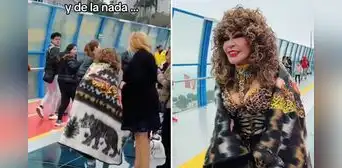 Tigresa del Oriente sorprende en el Puente de la Paz con su frazada y usuarios dicen: "El nuevo paseo de la fama"
