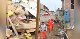Familia en VMT se salva de morir tras caída de muro de más de 20 años: destruyó toda su vivienda