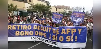 Retiro AFP 2025: ciudadanos marcharon para exigir al Congreso que apruebe nueva liberación de fondos