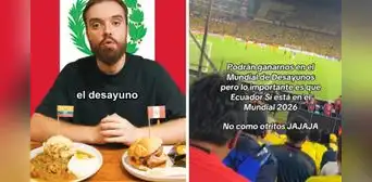 Perú va ganando ‘Mundial de desayunos’ y ecuatorianos bromean con el Mundial 2026: “Ecuador sí está, no como otritos”