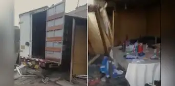 Cuatro niños salvan de morir tras choque de camión contra casas en Carabayllo: “Estuvo a centímetros” Cuatro niños salvan de morir tras choque de camión contra casas en Carabayllo: “Estuvo a centímetros”