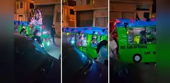 Alumnos hacen antorcha del bus de 'Al Fondo Hay Sitio' y causan furor en redes: "En Perú nunca te aburres"