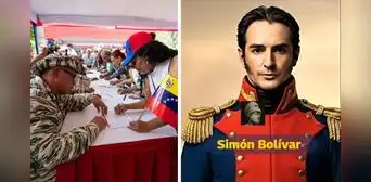 Régimen de Maduro acude a la IA para promover alistamiento de milicianos con imágenes de Simón Bolívar y beato venezolano