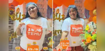 Señora realiza su cumpleaños con temática de Temu y usuarios bromean: "Hasta la casa la compró ahí"