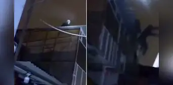 Delincuente se fractura las piernas al caer de edificio tras robar tienda de celulares en Trujillo
