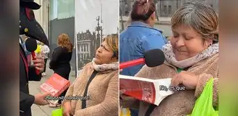 Peruana rechaza romper la Biblia por dinero, pero acepta tras recibir S/20 más: "Necesito para el pasaje" Peruana rechaza romper la Biblia por dinero, pero acepta tras recibir S/20 más: "Necesito para el pasaje"