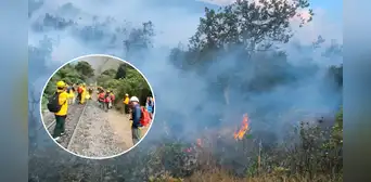 Lluvias y brigadistas logran controlar incendio forestal en Machu Picchu Lluvias y brigadistas logran controlar incendio forestal en Machu Picchu