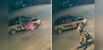 Mujer escapa del auto de su exnovio que la tenía 10 horas secuestrada, se dirige a un patrullero y es rescatada en Brasil
