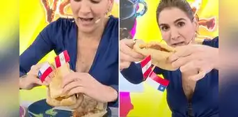 Gigi Mitre mezcla chicharrón con marraqueta y lanza indirecta a Ibai: “Para que no generes problemas”
