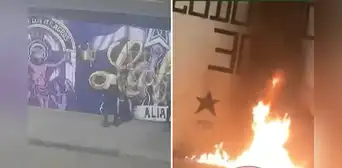 Sujetos no identificados queman y pintan las paredes del Estadio Matute de Alianza Lima: “Mira tu basura” Sujetos no identificados queman y pintan las paredes del Estadio Matute de Alianza Lima: “Mira tu basura”