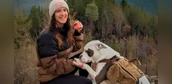 Mujer se lanza desde lo alto de una montaña para rescatar a su perro en Canadá y ambos lograr sobrevivir a la caída Mujer se lanza desde lo alto de una montaña para rescatar a su perro en Canadá y ambos lograr sobrevivir a la caída