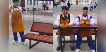 Escolares crean banca ‘dual’ que también funciona como mesa y sorprenden: "Confort y comodidad" Escolares crean banca ‘dual’ que también funciona como mesa y sorprenden: "Confort y comodidad"
