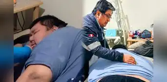 Joven de 300 kg enfrenta una obesidad mórbida que pone en riesgo su vida en SJL: "Nos dijeron que pensemos lo peor"