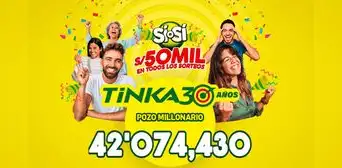 Sorteo de La Tinka domingo 7 de septiembre: revisa aquí el resultado y los números ganadores del Pozo Millonario