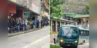 Caos en Machu Picchu: buses que suben a la ciudadela dejaron de operar por horas y turistas tuvieron que desplazarse a pie Caos en Machu Picchu: buses que suben a la ciudadela dejaron de operar por horas y turistas tuvieron que desplazarse a pie