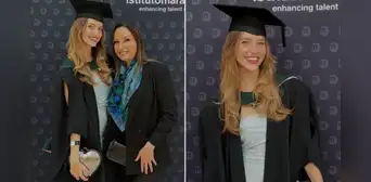 Hija menor de Christian Meier se gradúa en prestigiosa escuela de Londres junto a su madre Marisol Aguirre