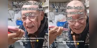 Abuelito conmueve al conversar con ChatGPT en su lengua originaria: “Hace tiempo que no hablaba quechua" Abuelito conmueve al conversar con ChatGPT en su lengua originaria: “Hace tiempo que no hablaba quechua"
