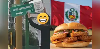 Peruano cambia de nombre avenida por “Pan con chicharrón” y redes piden: "Feriado nacional"