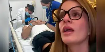 Said Palao sufre terrible accidente en pleno viaje: terminó con la frente cortada y con Alejandra Baigorria en el hospital Said Palao sufre terrible accidente en pleno viaje: terminó con la frente cortada y con Alejandra Baigorria en el hospital