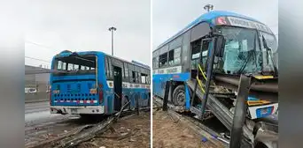 Tragedia en Vía Evitamiento: dos pasajeros mueren tras choque de bus contra estructura metálica