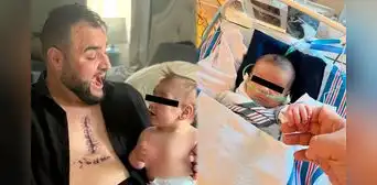 El conmovedor gesto de un padre que se tatuó la cicatriz de su hijo: sobrevivió a 7 operaciones al corazón desde que nació