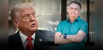 Donald Trump victimiza a Bolsonaro tras ser condenado por intento de golpe en Brasil: "Era un buen hombre" Donald Trump victimiza a Bolsonaro tras ser condenado por intento de golpe en Brasil: "Era un buen hombre"