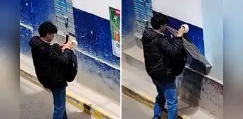 Peruano genera desconcierto tras pegar afiche y despegarlo segundos después: “¿Solo era para la foto?” Peruano genera desconcierto tras pegar afiche y despegarlo segundos después: “¿Solo era para la foto?”