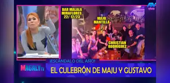 Magaly Medina expone imágenes inéditas de Maju Mantilla junto a su productor y amigos en bar de Miraflores: “Salieron a la misma hora”
