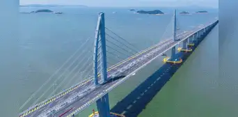 China abre el puente más largo del mundo sostenido por cables: una megaobra de 10,3 km que reduce viajes de 80 a 20 minutos