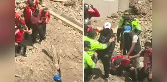 Tres obreros fallecen tras derrumbe de bloque de contención en San Borja: víctimas estaban a minutos de su salida