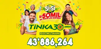 Resultados de La Tinka de este domingo 14 de septiembre: revisa aquí el sorteo y números ganadores del Pozo Millonario Resultados de La Tinka de este domingo 14 de septiembre: revisa aquí el sorteo y números ganadores del Pozo Millonario