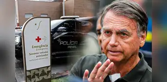 Bolsonaro deja prisión domiciliaria y es trasladado a urgencia por baja presión arterial y una crisis de hipo
