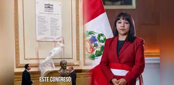 Mirtha Vásquez no aparece en placa de expresidentes del Congreso y ella responde: "Me sentí honrada"