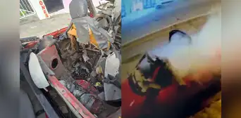 Cámaras captan atentado con explosivo contra regidor de Carabayllo: auto quedó destruido en la puerta de su casa Cámaras captan atentado con explosivo contra regidor de Carabayllo: auto quedó destruido en la puerta de su casa