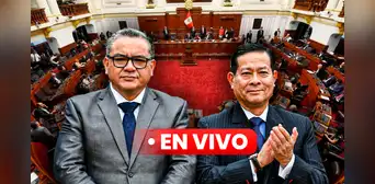 Eduardo Arana y Juan Santiváñez: ministros respondieron en el Congreso por audios de presunto tráfico de influencias