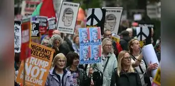 Reino Unido: miles de personas protestaron en las calles de Londres por visita de Donald Trump Reino Unido: miles de personas protestaron en las calles de Londres por visita de Donald Trump
