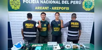 Iquitos: detienen a dos sujetos con un kilo de marihuana oculta en inodoro de un baño