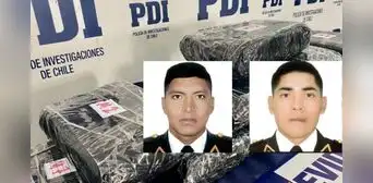 Detienen a dos policías peruanos en Chile con más de 11 kilos de droga Detienen a dos policías peruanos en Chile con más de 11 kilos de droga