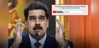 YouTube habría eliminado la cuenta oficial de Maduro donde transmitía sus discursos en vivo: "Esta página no está disponible" YouTube habría eliminado la cuenta oficial de Maduro donde transmitía sus discursos en vivo: "Esta página no está disponible"